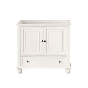 Thompson 36 in. W x 21 in. D x 34 in. H Vanity Cabinet in French White