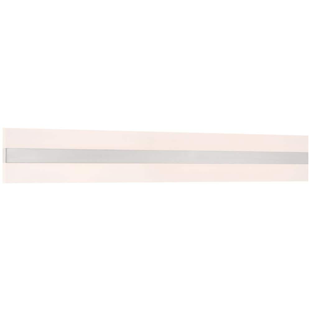 Netherton 36 in. 1-Light Brushed Steel LED Vanity Light