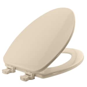 Lift-Off Elongated Closed Front Toilet Seat in Biscuit