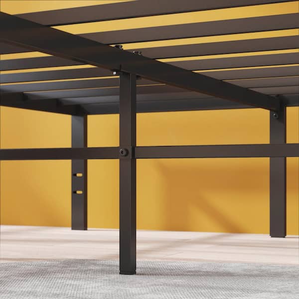 Yelena Black Metal Full Platform Bed Frame