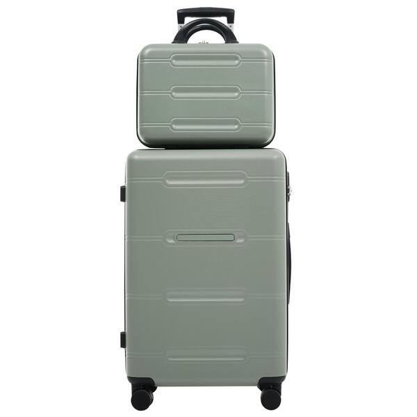 Nestfair 6 of Pieces Light Green ABS Hardshell Luggage Set with