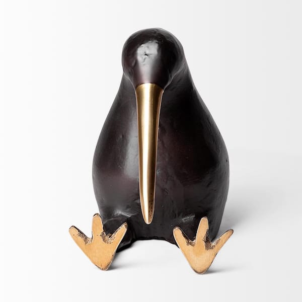 置物 dododo123 Mercana Dodo 7 in. L x 4 in. W Black Cast Aluminum Mauritian Bird