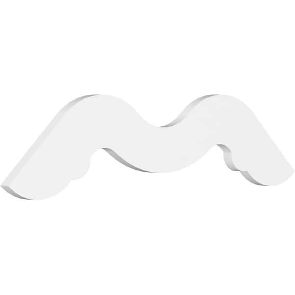 Ekena Millwork Midway 1 in. D x 16-1/2 in. W x 36 in. L Signature Urethane Gable Pediment