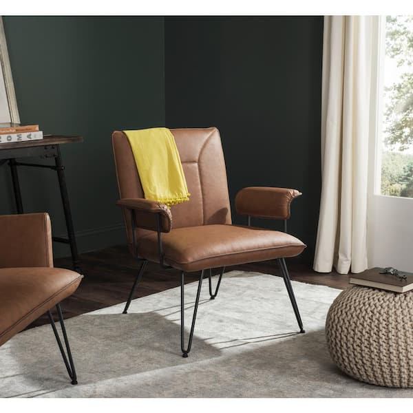 Johannes Camel Leather Arm Chair