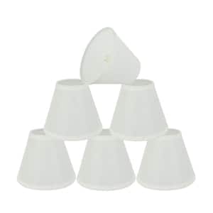 6 in. x 5 in. Off White Hardback Empire Lamp Shade (6-Pack)