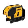 DEWALT 100 ft. Red Self Leveling 3 Spot Laser Level with 4 AA