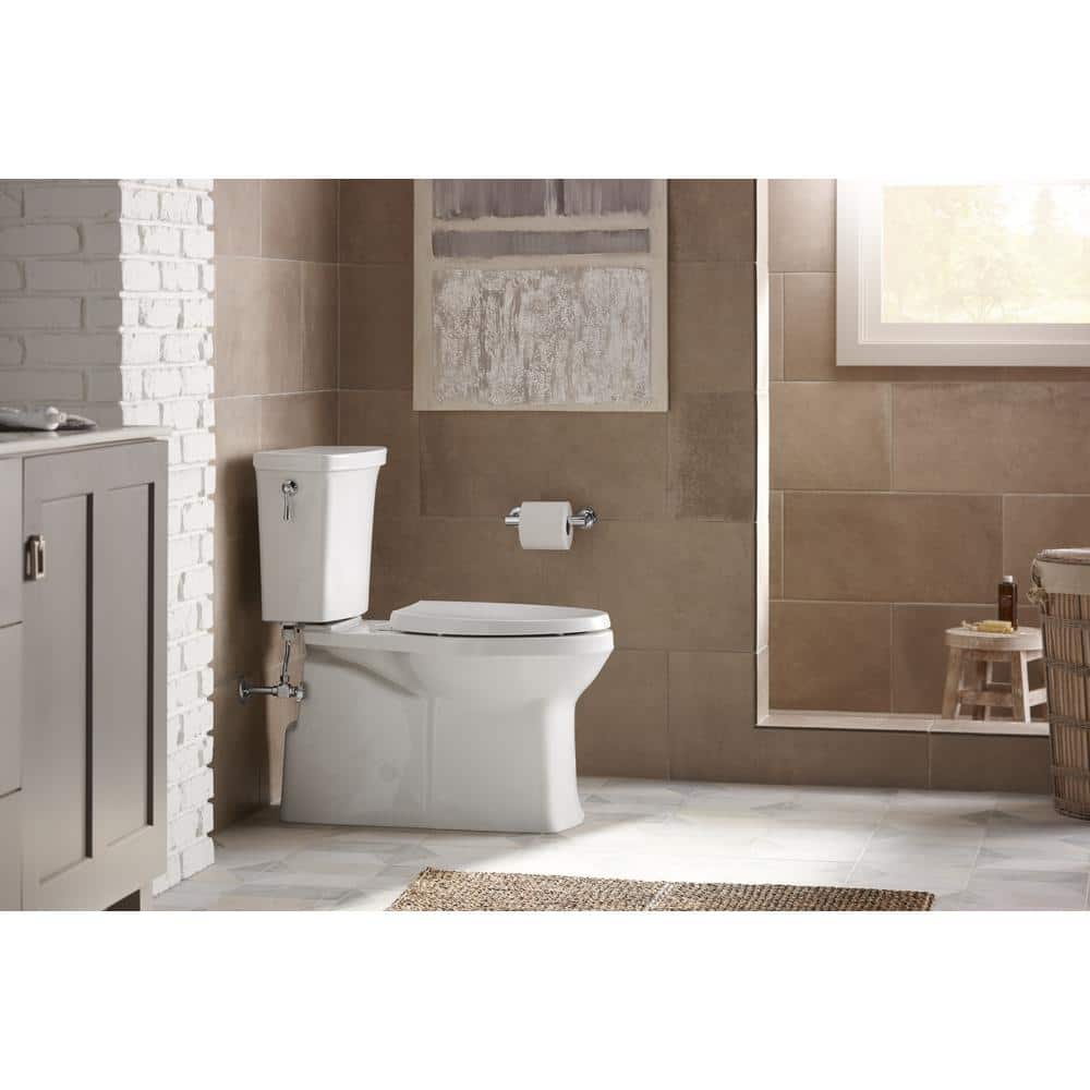 KOHLER Corbelle 16.5 in. Skirted Elongated Toilet Bowl Only in White