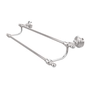Retro Wave Collection 36 in. Double Towel Bar in Polished Chrome