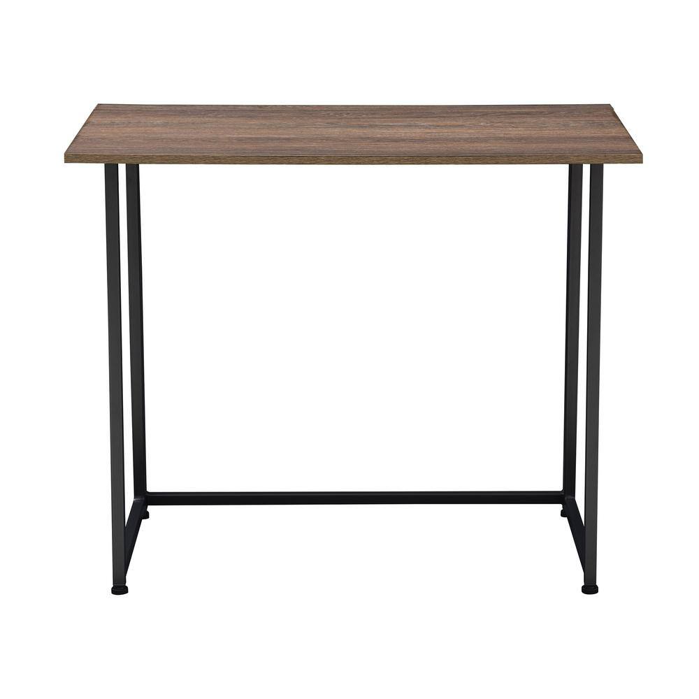 Sunjoy ReadyNow 29.5 in. Brown Steel Shelf Folding Desk B201001000 ...