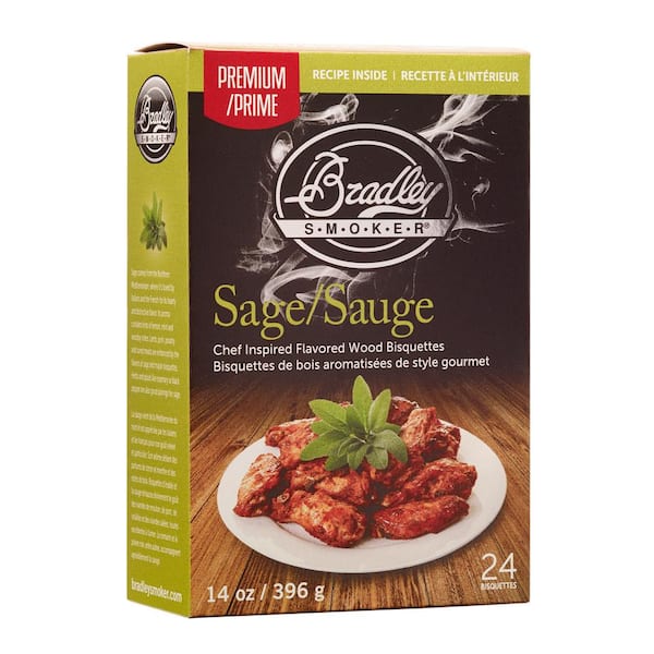 Bradley Smoker Premium Sage and Maple Bisquettes (Box of 24)