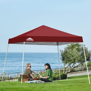 EAGLE PEAK 10 ft. W x 10 ft. D Slant Leg Pop-Up Canopy Tent