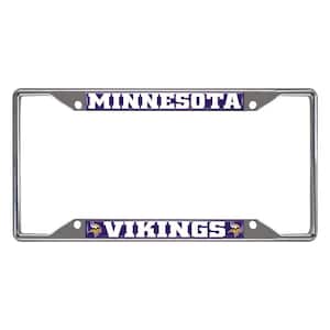NFL - Minnesota Vikings Chromed Stainless Steel License Plate Frame