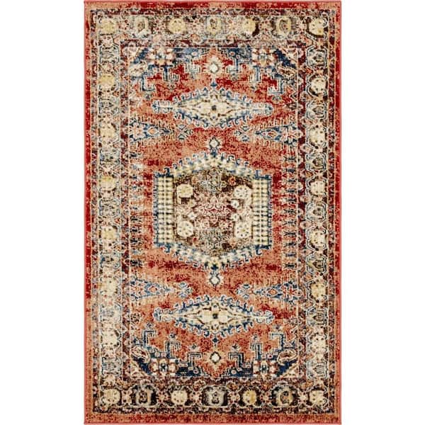 Unique Loom Utopia Larissa Terracotta 3' 3 x 5' 3 Area Rug 3145776