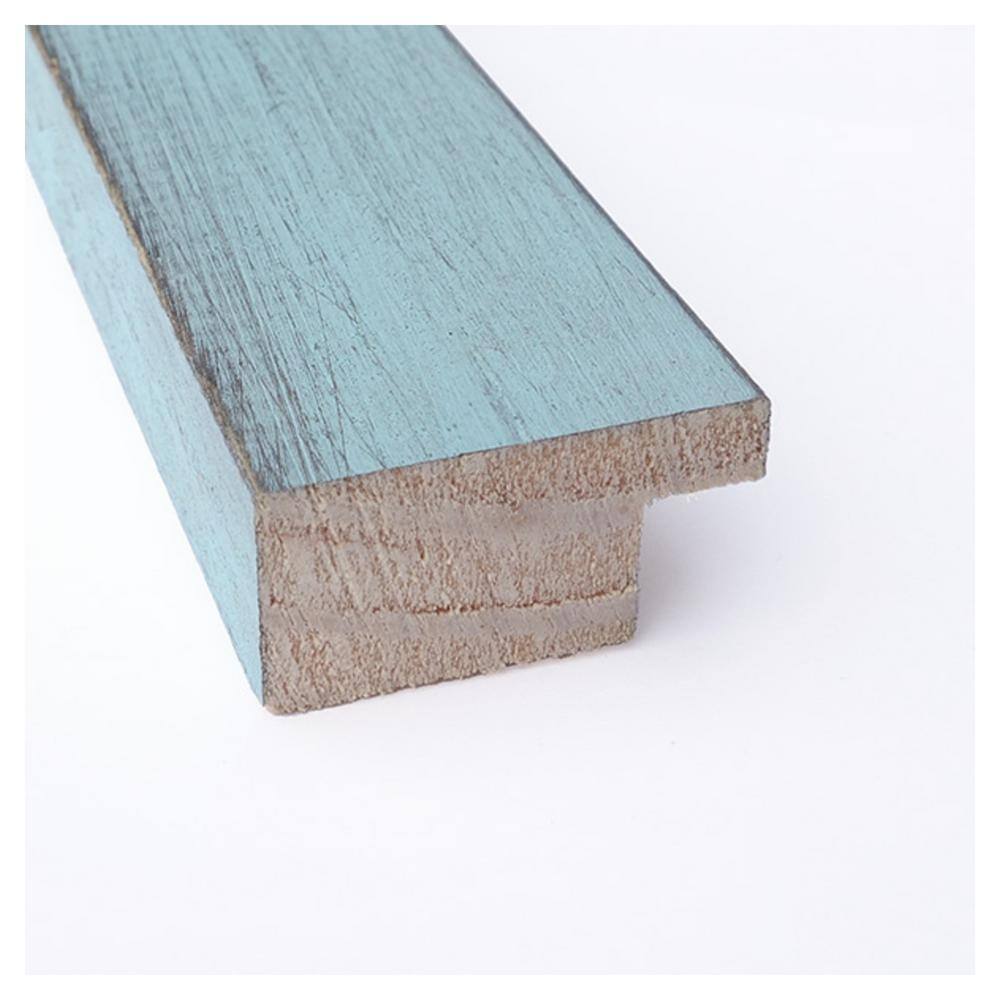 Sky Blue Distressed Wood Single Photo Frame 16" x 13"