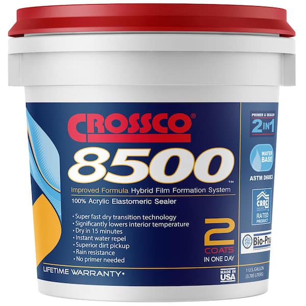 Crossco 8500 Hybrid Film Formation System Roof Coating 1-Gal.