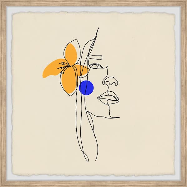 Unbranded "A Thing of Beauty" by Marmont Hill Framed People Art Print 18 in. x 18 in.