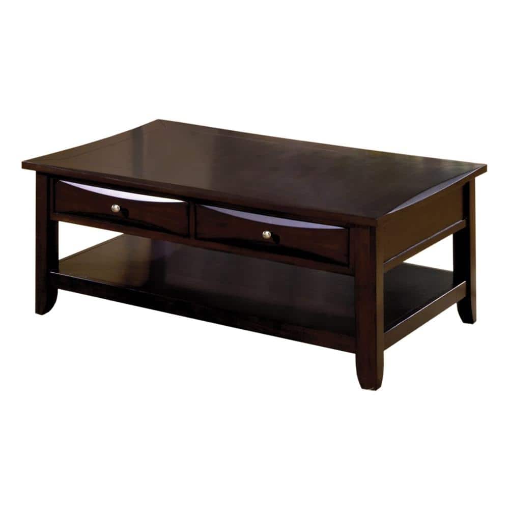 William's Home Furnishing Baldwin 50 in. Espresso Large Rectangle Wood