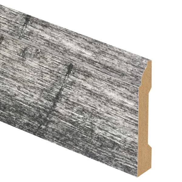 Zamma Cambridge Gray 9/16 in. Thick x 3-1/4 in. Wide x 94 in. length Laminate Base Molding