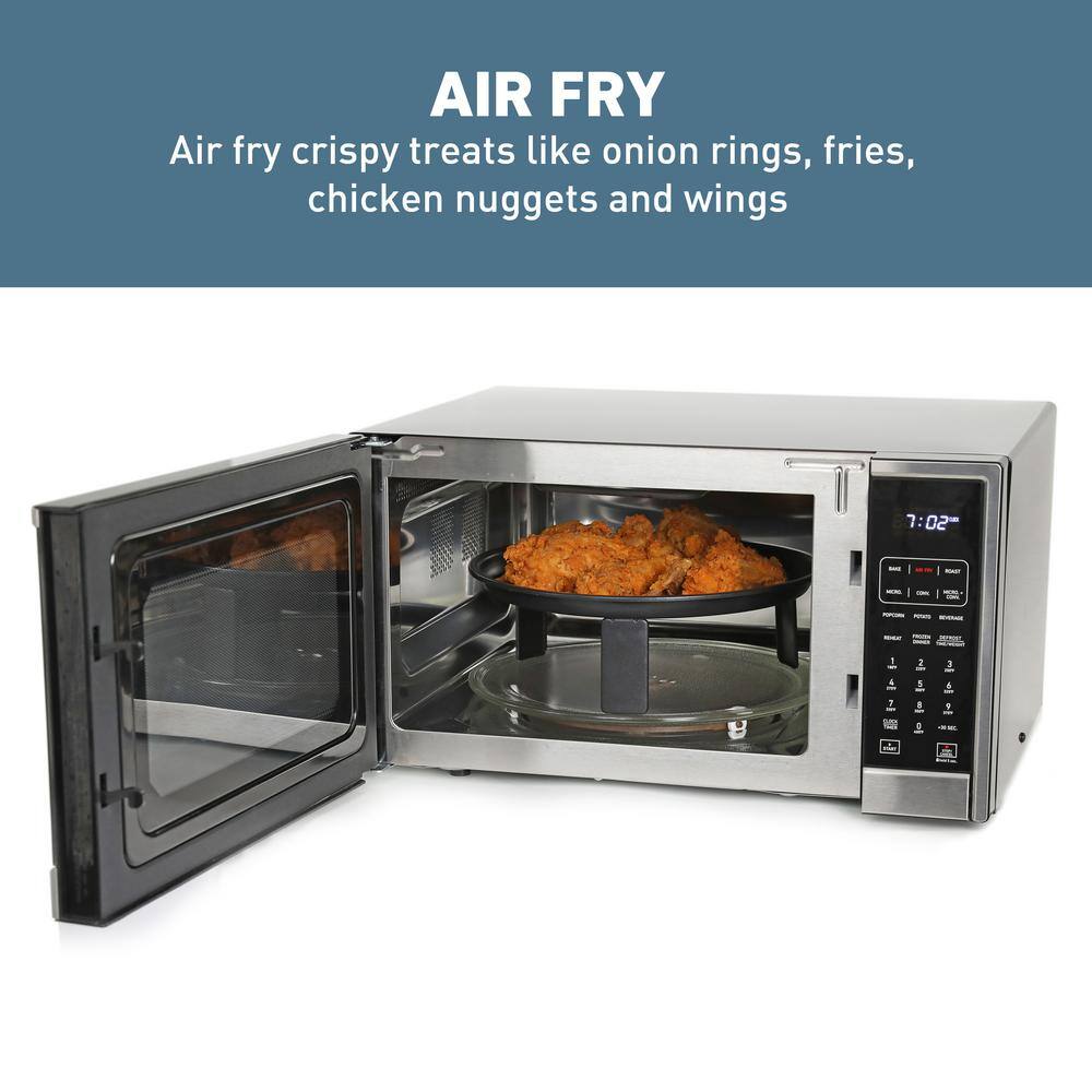 West Bend 1.3 Cu. Ft. Stainless Steel 3-in-1 Microwave Air Fry Convection Oven