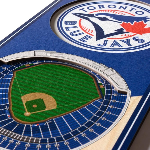 Youthefan Mlb Toronto Blue Jays 6 In X 19 In 3d Stadium Banner Rogers Centre The Home Depot