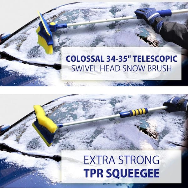 Michelin Colossal 50 Extendable Snow Brush, Scraper & Ice Chipper