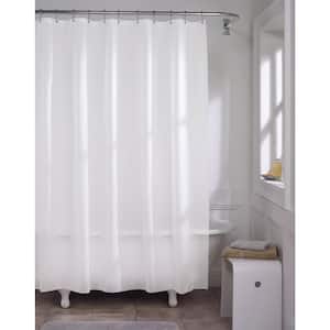 70 in. x 72 in. Premium Super Heavyweight 10-Gauge Shower Curtain Liner in White