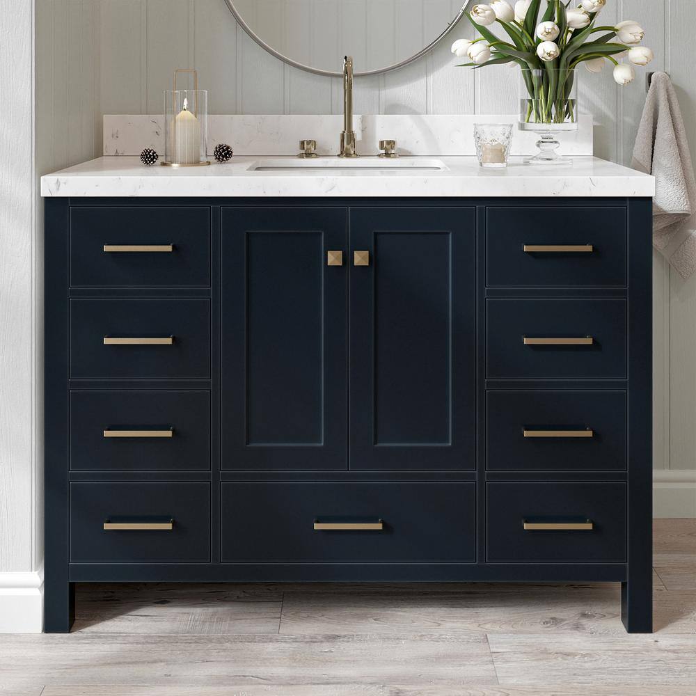 Cambridge 48" Midnight Blue Single Freestanding Vanity Cabinet
