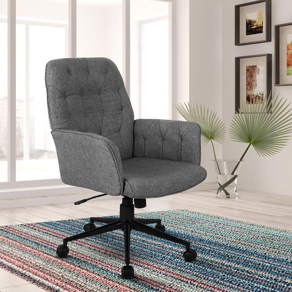 tufted office chair wheels