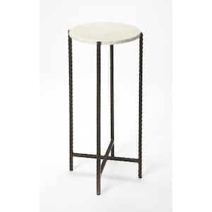 Butler Nigella Round Marble and Metal Accent Table