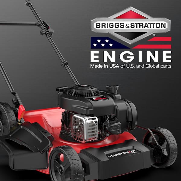 21 in. 2-in-1 125cc Gas Push Mower, Briggs and Stratton Engine, Quick Start, 6-Position Height Adjustment