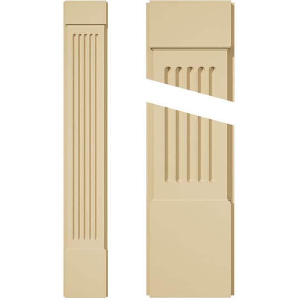 Ekena Millwork 2 in. D x 9 in. W x 60 in. L Primed Polyurethane Pilaster 1- Pack