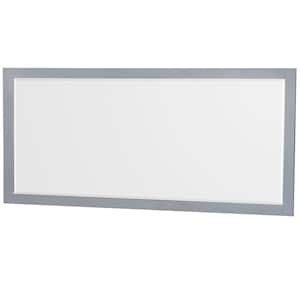 Sheffield 70 in. W x 33 in. H Framed Rectangular Bathroom Vanity Mirror in Gray