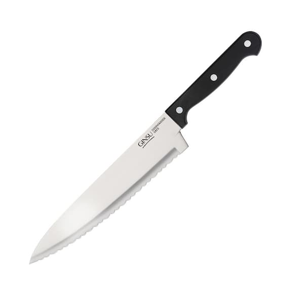 Ginsu Kiso Series 8 in. Stainless Steel Full Tang Serrated Chef Knife