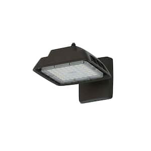 300W Equivalent Integrated LED Bronze Outdoor Commercial Area Light with Wall mount, 4500 Lumens