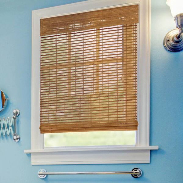 Home Decorators Collection Honey Bamboo Weave Roman Shade - 35 in. W x 72 in. L (Actual Size 34.5 in. W x 72 in L)