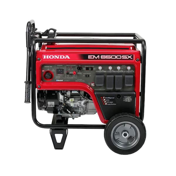 7000/5500-Watt Electric and Recoil Start Gasoline Portable Generator with Bluetooth, CO‑MINDER, Wheel and Handle Kit