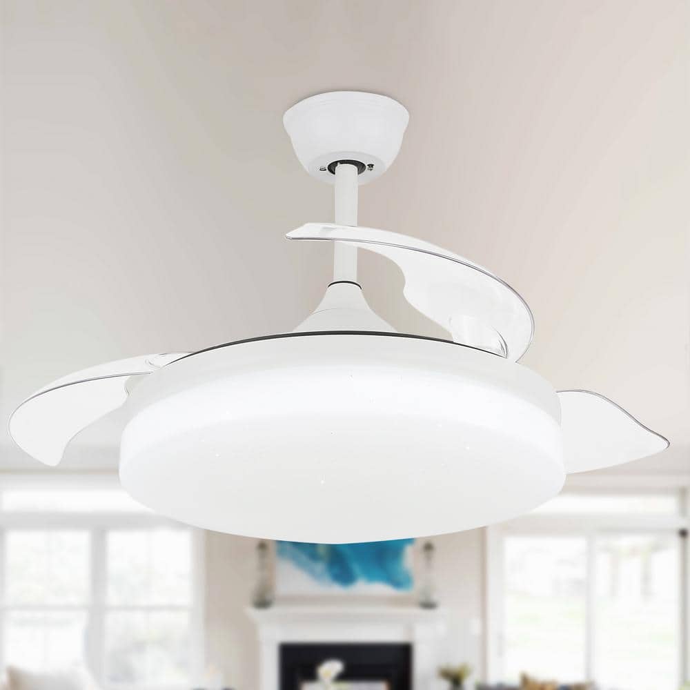 Have a question about Bella Depot 42 in. LED Indoor White Retractable