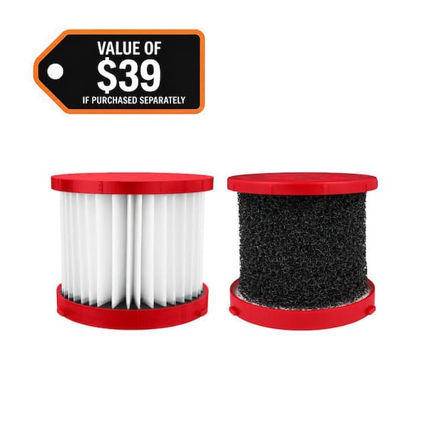 M18/M12 HEPA Wet/Dry Vacuum Filter (2-Pack)