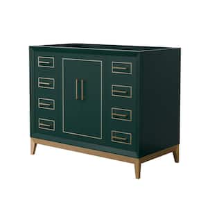 Marlena 41.75 in. W x 21.75 in. D x 34.5 in. H Single Bath Vanity Cabinet without Top in Green