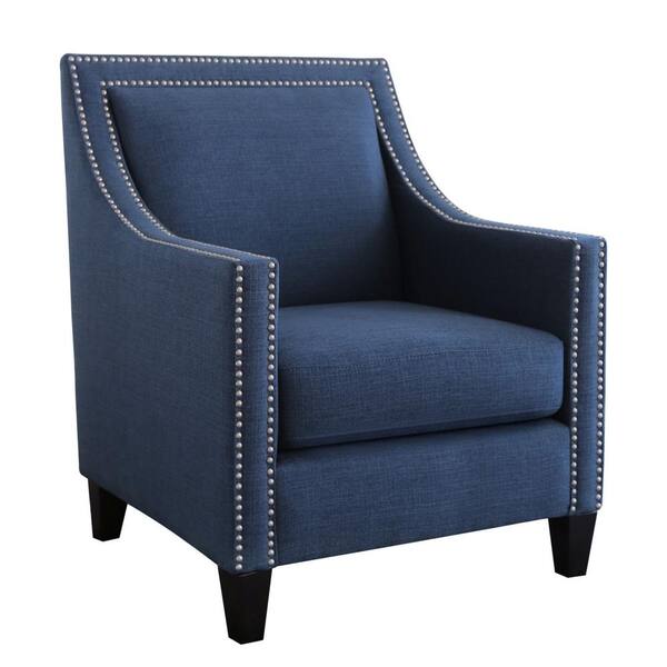 world market blue velvet chair