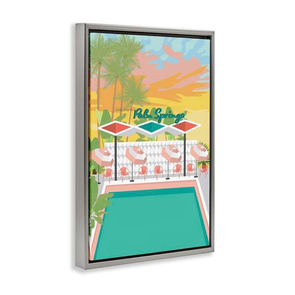 Stupell Industries Palm Springs Pool Time by Jen Bucheli