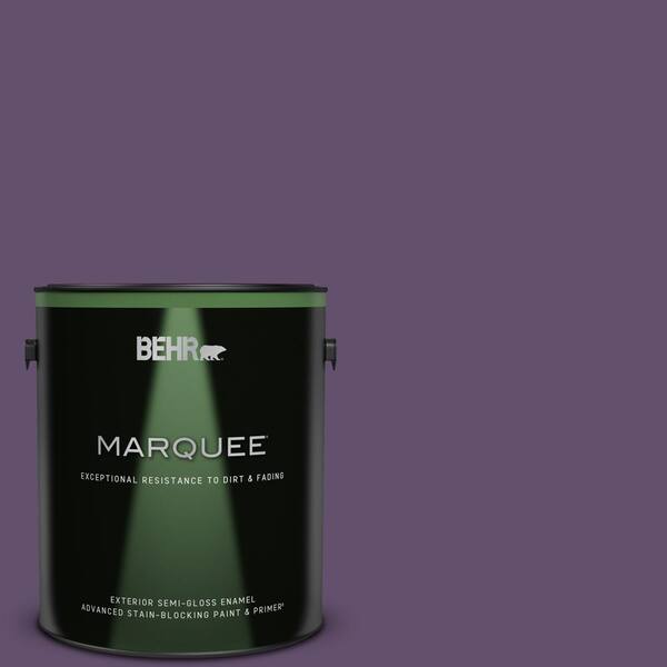 BEHR MARQUEE 1 gal. #660D-7 Blackberry Farm Semi-Gloss Enamel Exterior Paint & Primer