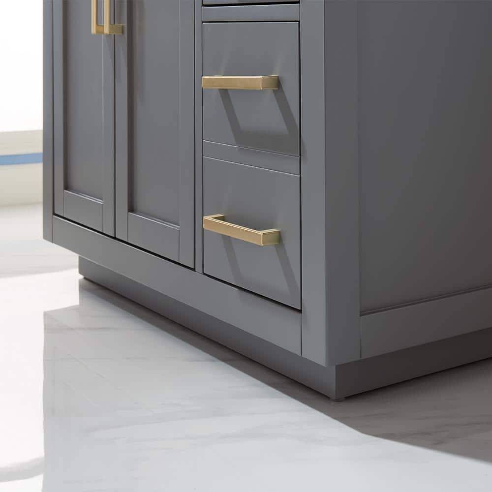 Gray 36" Single Vanity with Marble Countertop
