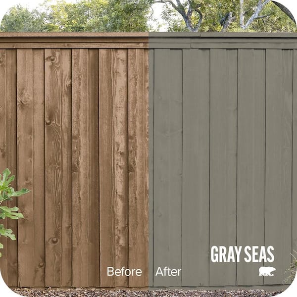 1 gal. #SC-144 Gray Seas Solid Color House and Fence Exterior Wood Stain