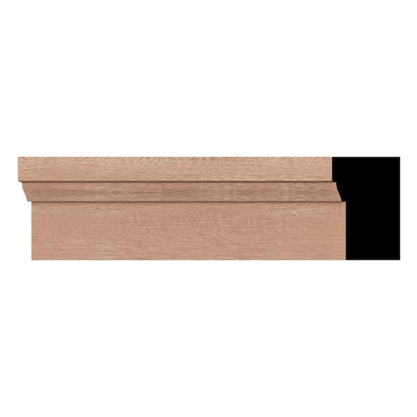WM180 1.25 in. D x 2 in. W x 96 in. L Wood (Sapele Mahogany) Crown Molding
