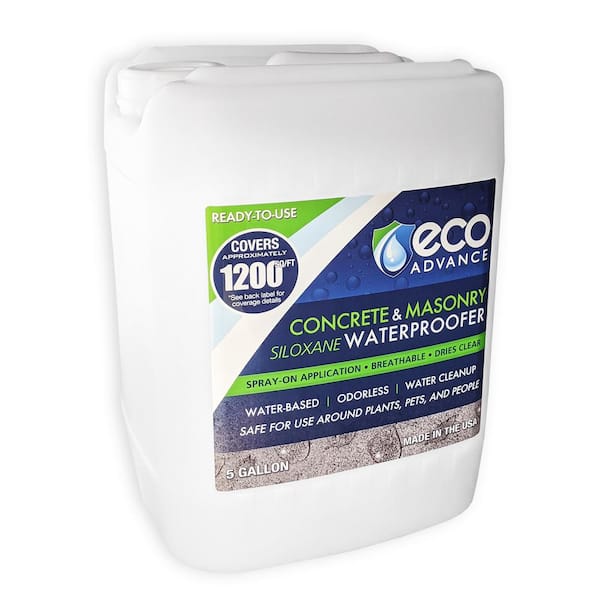 Eco Advance 5 gal. Clear Penetrating Siloxane Concrete and Masonry Water Repellent Sealer