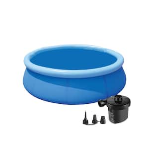 12 ft. Round 30 in. Deep Inflatable Pool, Outdoor Garden Water Sport Included Pump