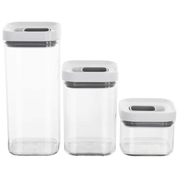 Dyttdg Juice Bottles Snack Storage Buckets Sealed Moisture Proof Containers Sealed Cans Caraway Cookware Set, White
