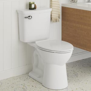 Vormax Tall Height 2-Piece 1.28 GPF Single Flush Elongated Toilet in White, Seat Not Included