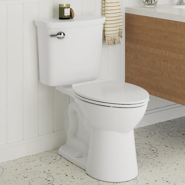 American Standard Vormax Tall Height 2-Piece 1.28 GPF Single Flush  Elongated Toilet in White, Seat Not Included 238AA104.020 - The Home Depot